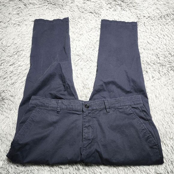 English Laundry Pants Mens 36x30 Navy Blue Chino Straight Casual Stretch E9S045 - Picture 3 of 10